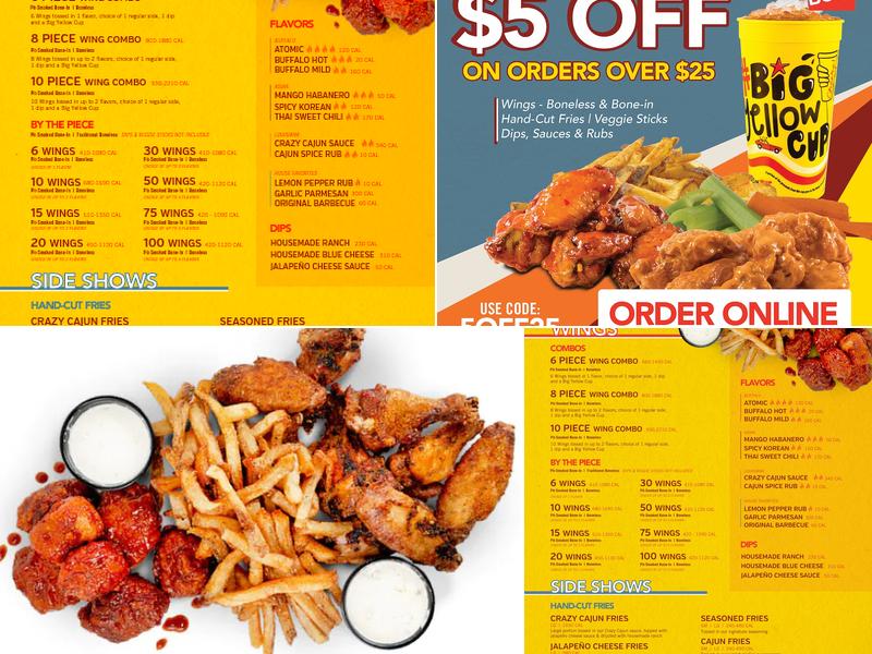 Wing Boss Menu