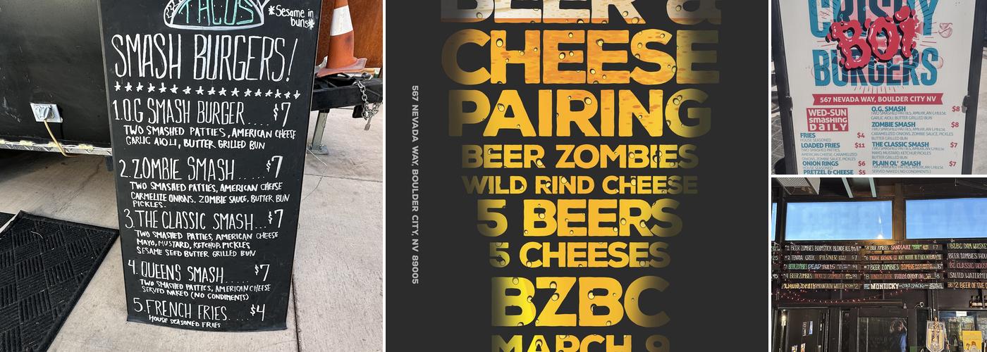 Beer Zombies Boulder City Menu