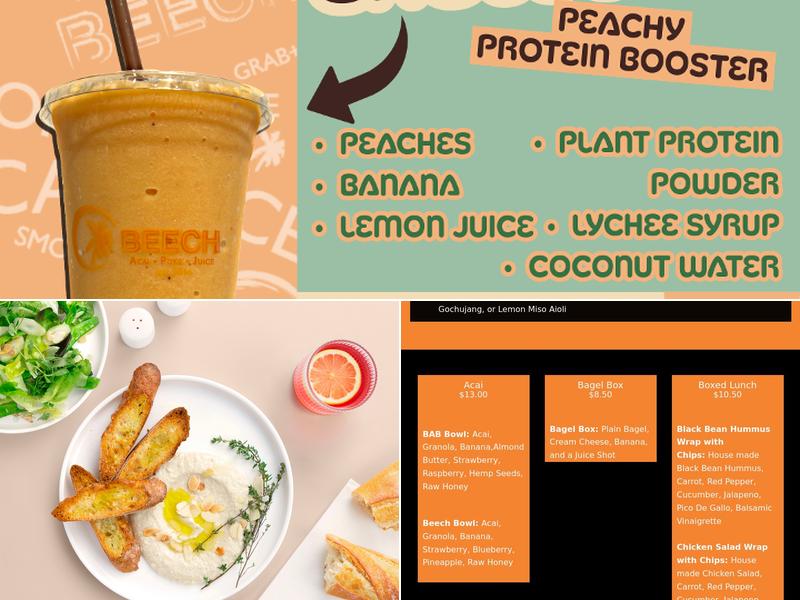 Beech Shack Menu