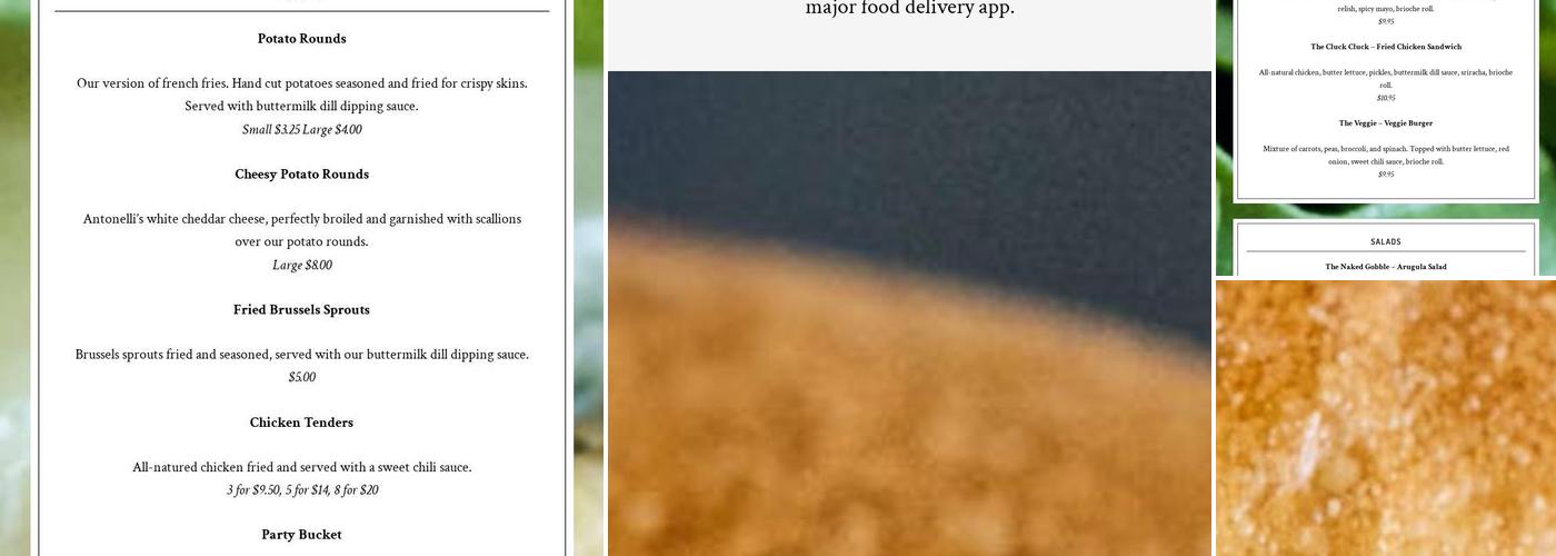 Gobble Gobble Menu