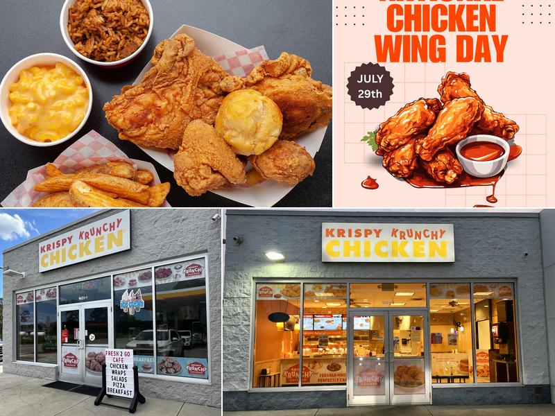 Krispy Krunchy Chicken at Fresh 2 Go Cafe