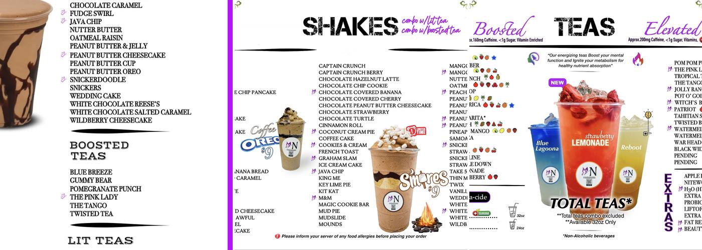 Herbalife Nutriforia Nutrition Menu
