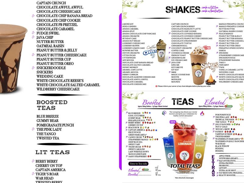 Herbalife Nutriforia Nutrition Menu