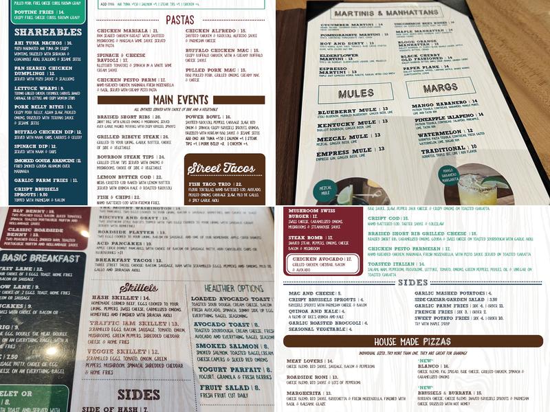 The Common Man Roadside Millyard Menu