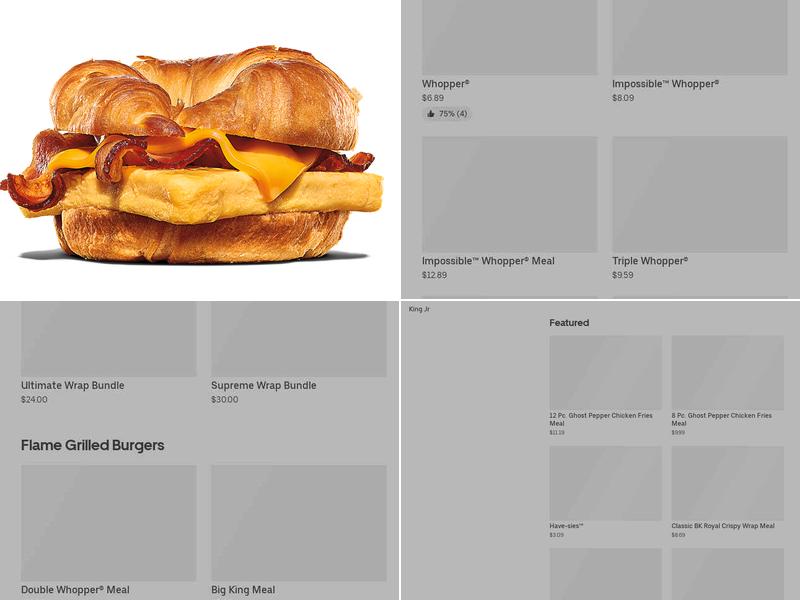 Burger King Menu