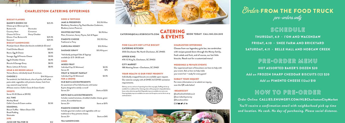 Callie's Hot Little Biscuit Catering Menu