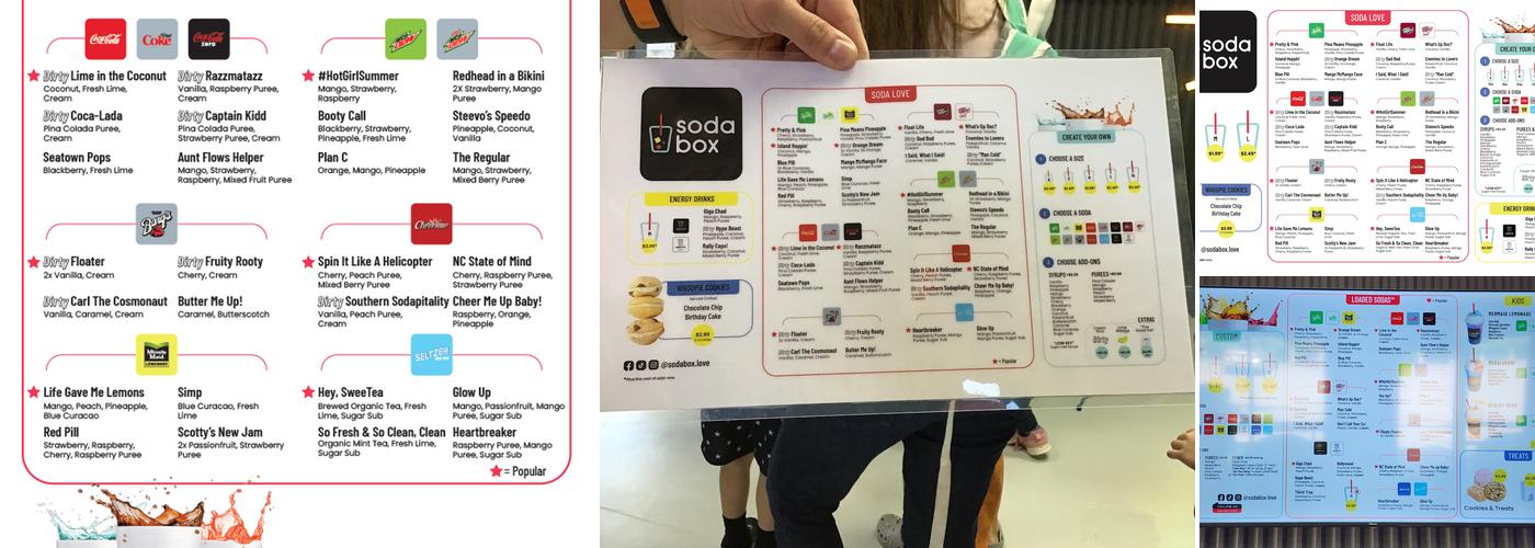 Sodabox Menu