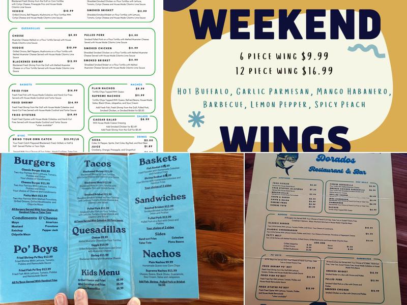 Dorado's Restaurant & Bar Menu