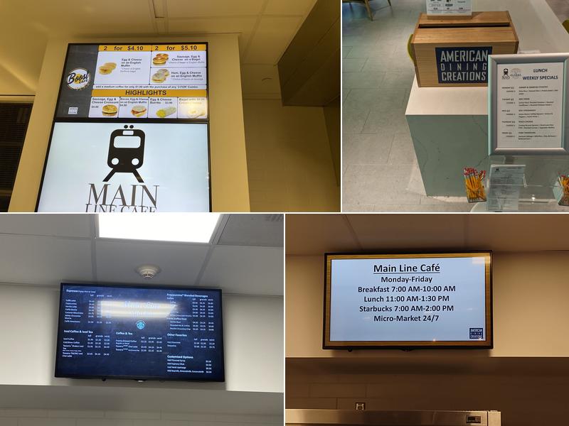 Main Line Cafe Menu