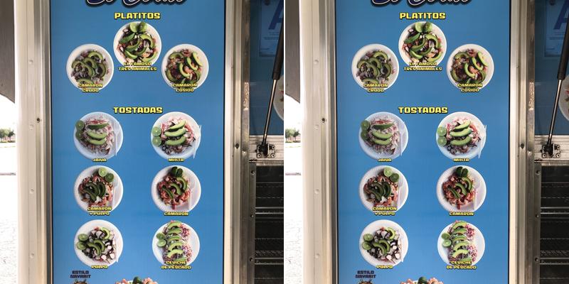 Mariscos El Coral Bakersfield Menu