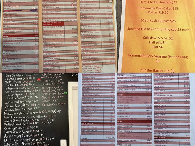 Dixie Joe's Crab Shack Menu