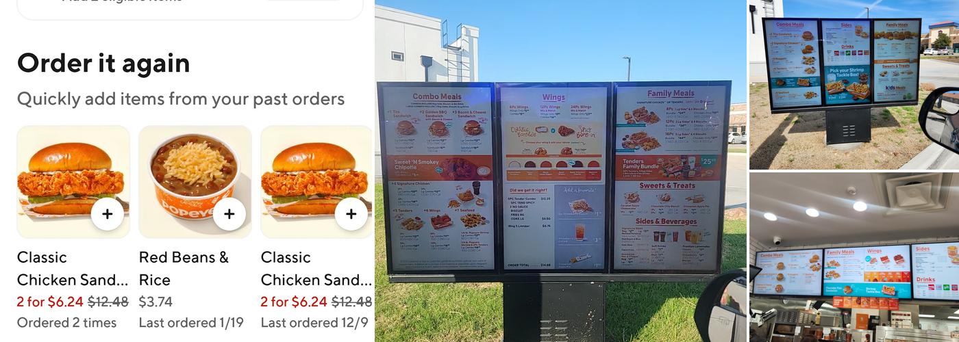 Popeyes Louisiana Kitchen Menu