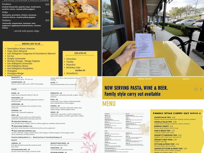 É Ke Pizza Menu