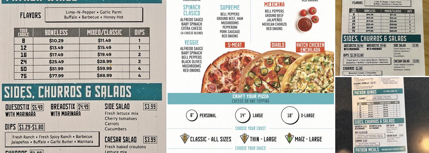 Pizza Patrón Kyle Menu