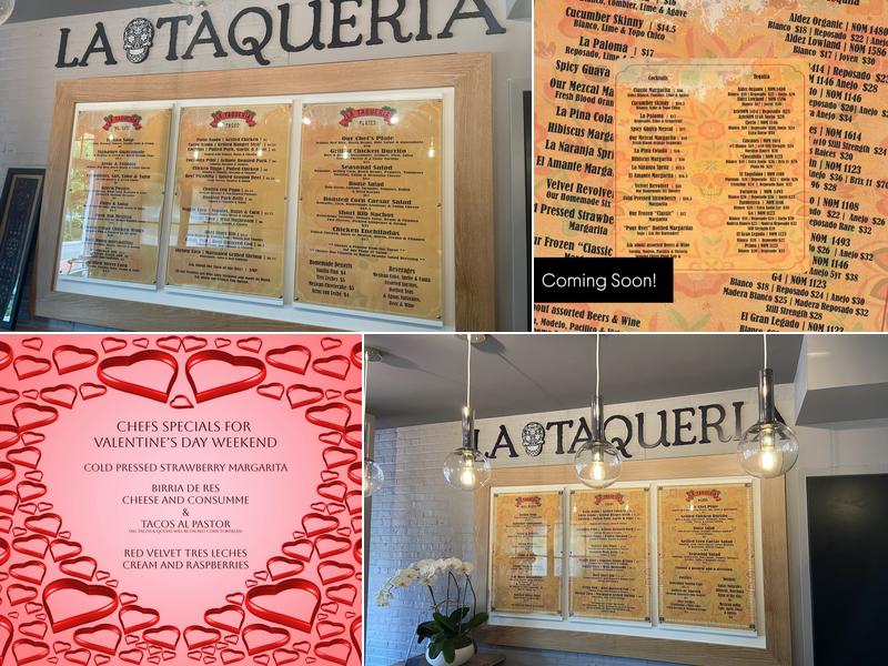La Taqueria, Darien Menu