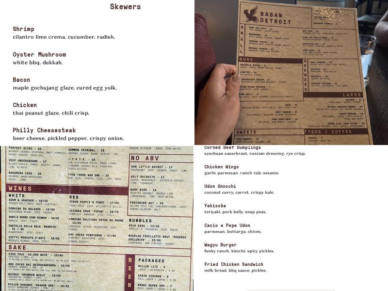 Basan Menu