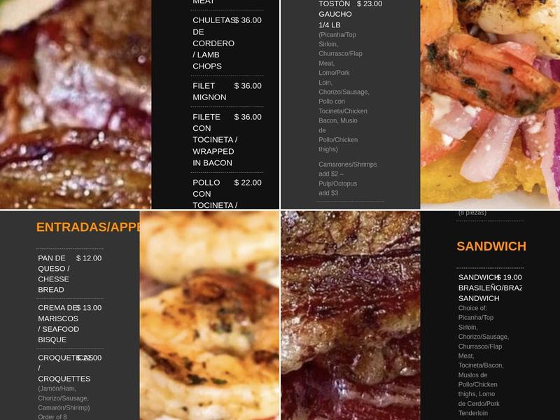 El Churrascaso Grill Tampa Menu