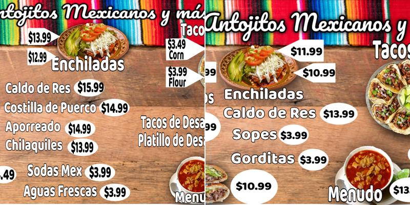 La Perrona Menu