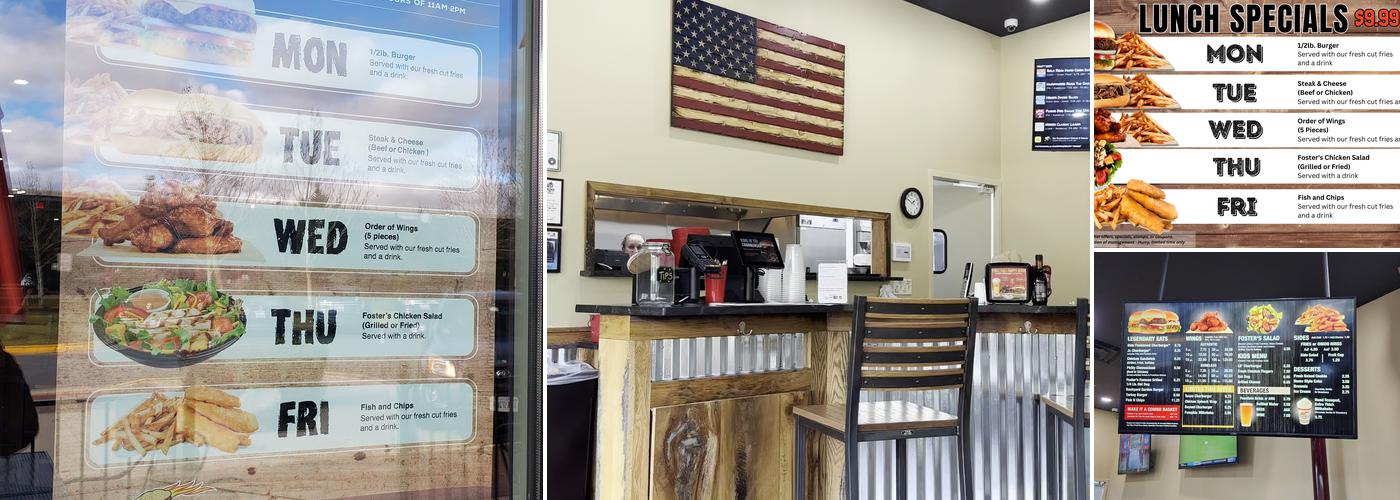 Foster's Grille Menu