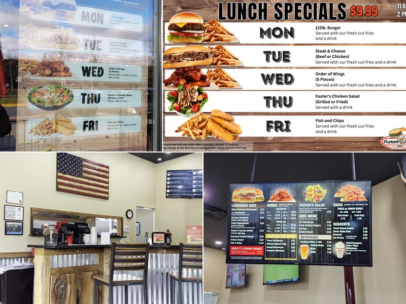 Foster's Grille Menu