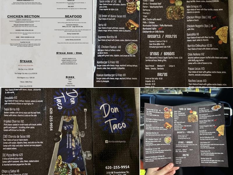 Don taco Menu