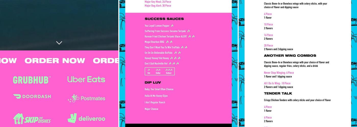 Another Wing By DJ Khaled Menu