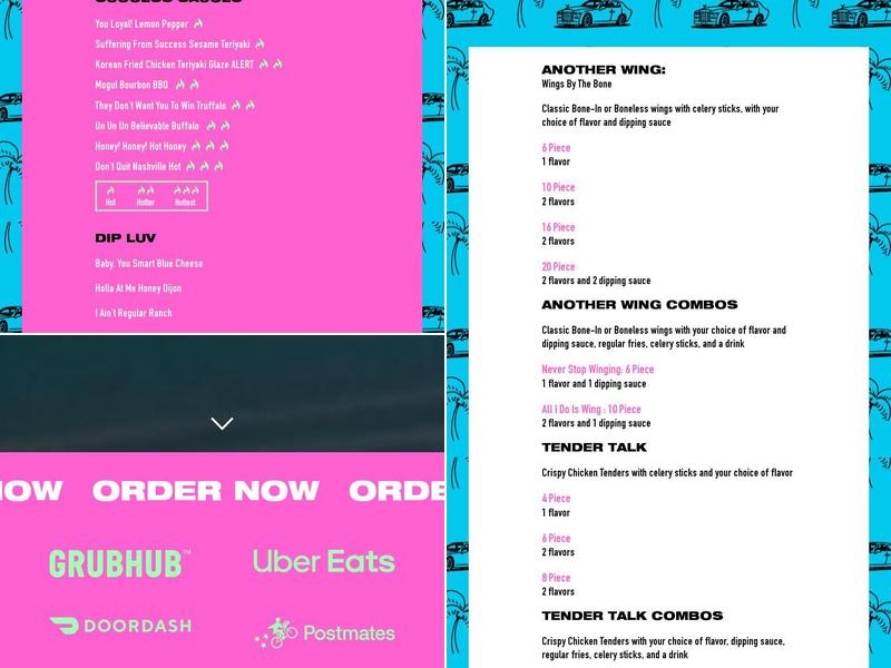 Another Wing By DJ Khaled Menu