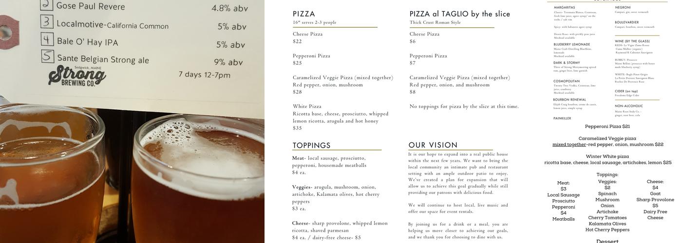 Strong Brewing & Kitchen Menu