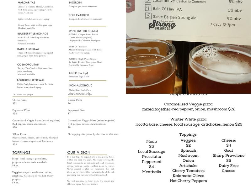 Strong Brewing & Kitchen Menu