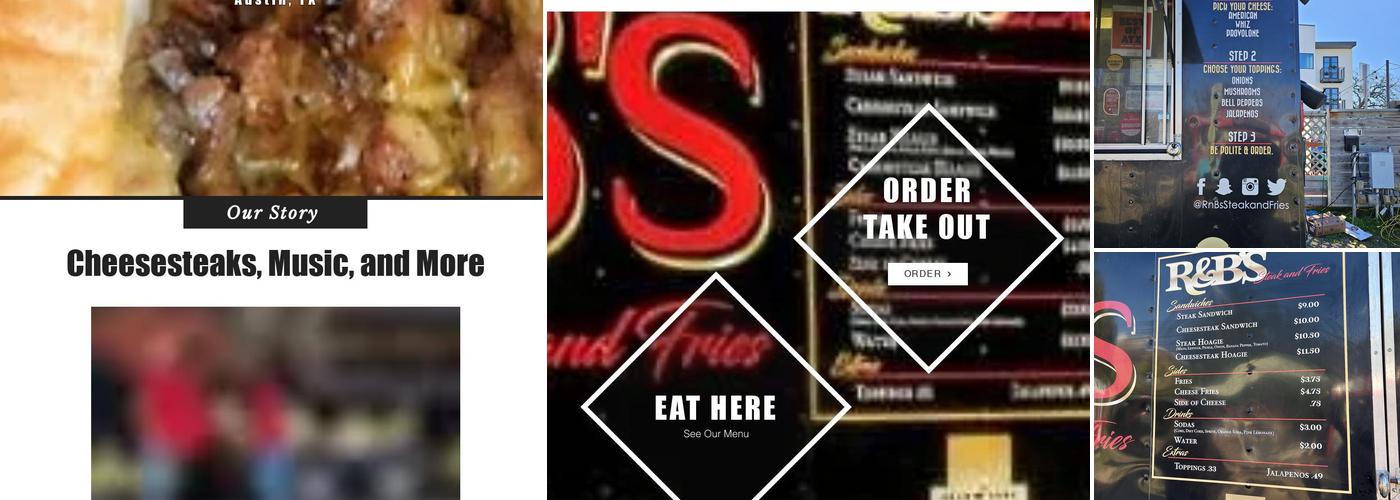 R&B's Steak and Fries Menu