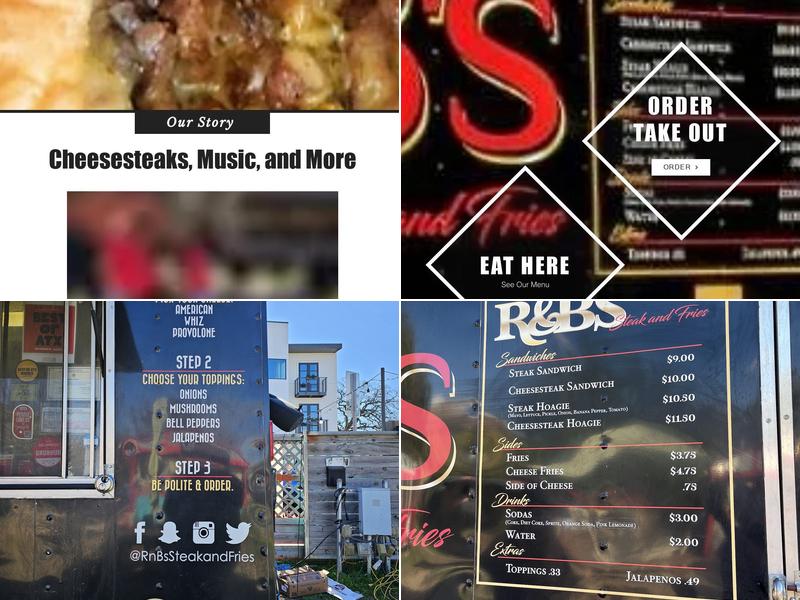 R&B's Steak and Fries Menu