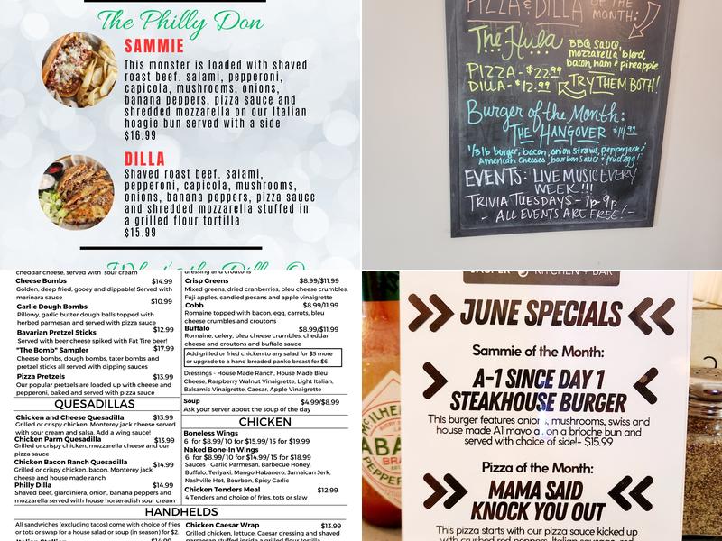 Jasper Kitchen + Bar Menu