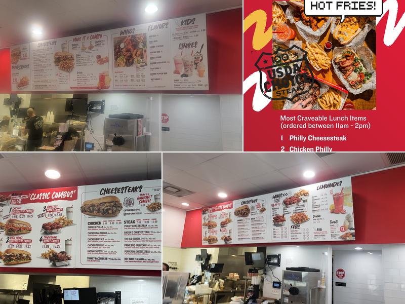 Charleys Cheesesteaks and Wings Menu