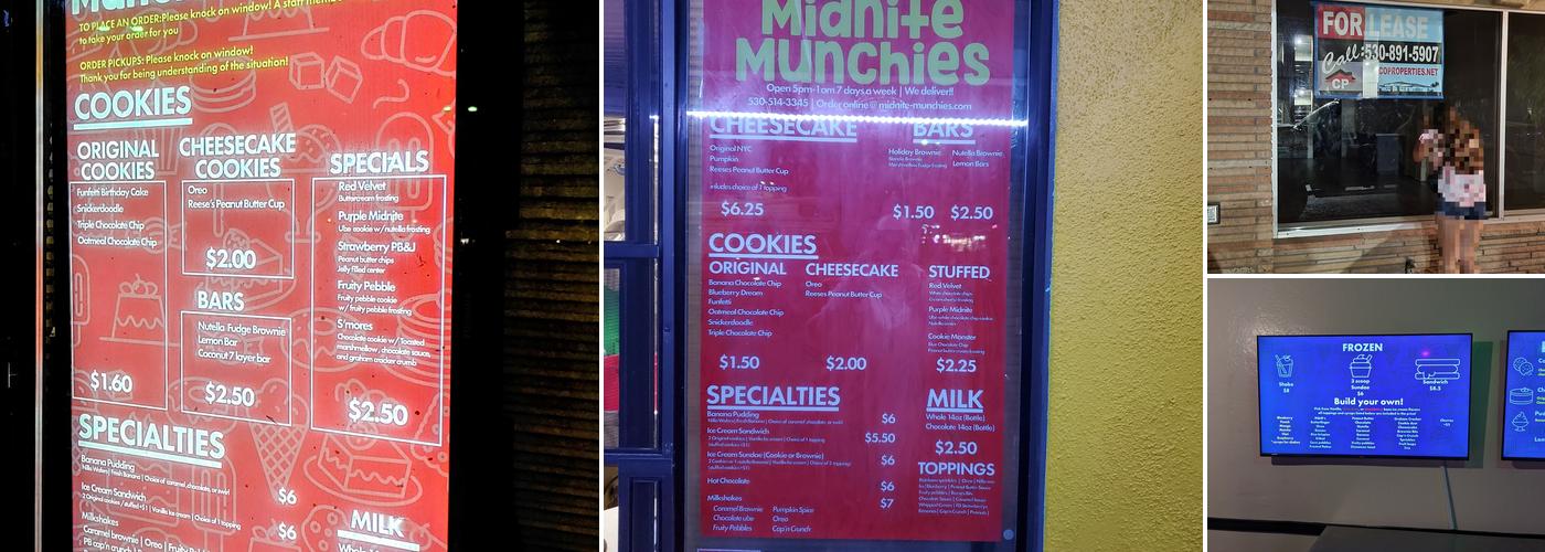 Midnite Munchies Delivery Menu