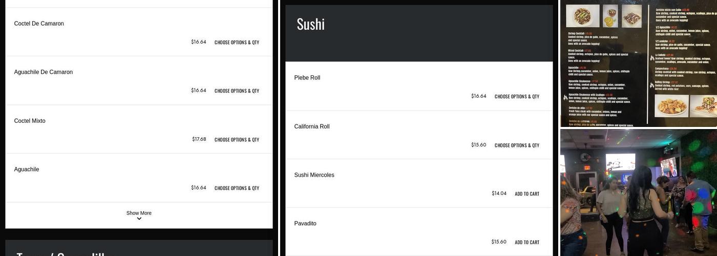 Los culichis sushi and bar Menu