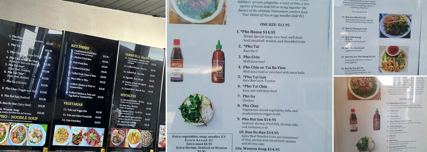 Pho House Deli Menu
