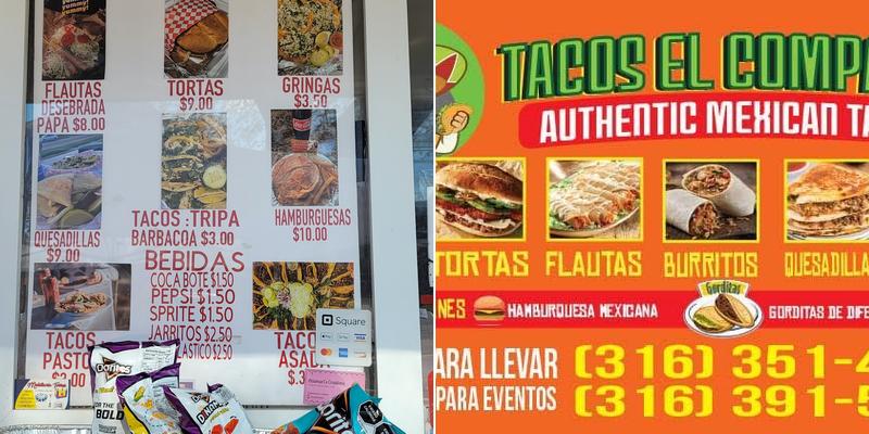 Tacos El Compadre Menu