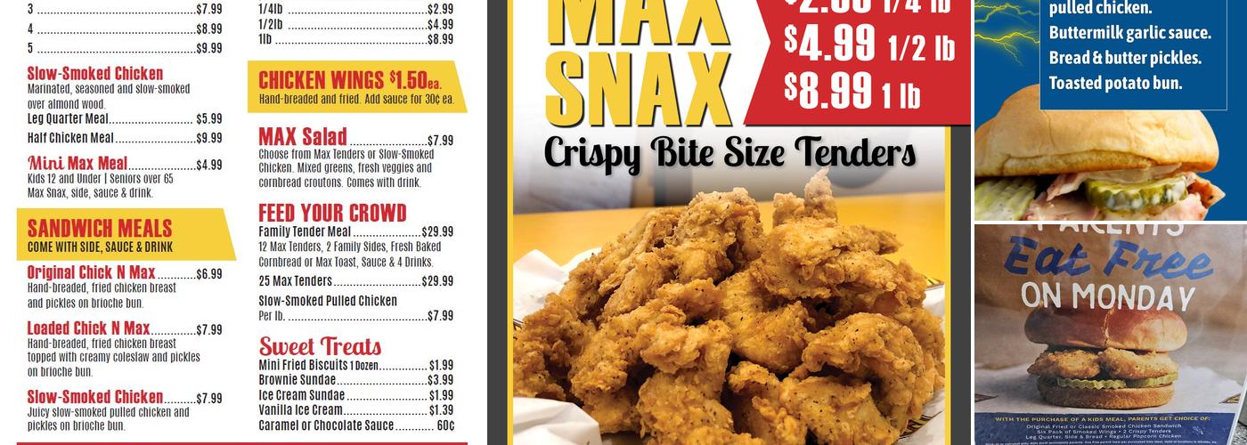 Chick N Max Menu
