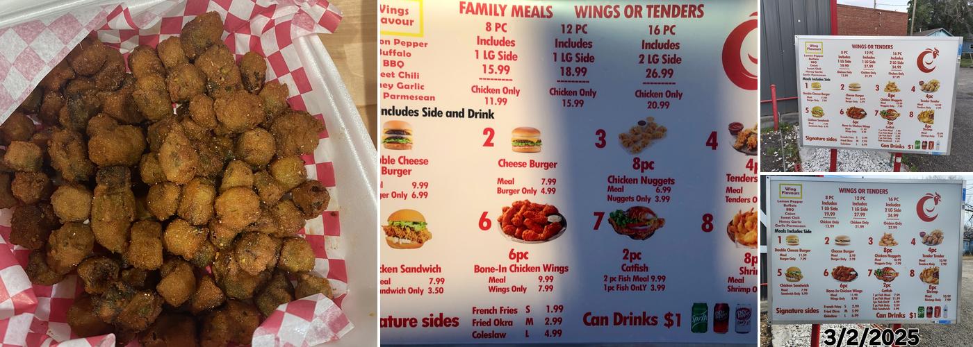 Chicken Chicken Menu