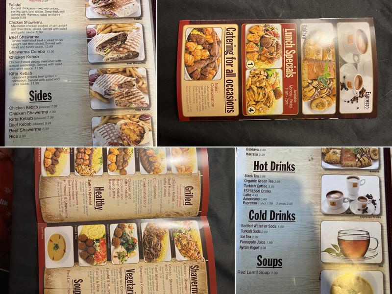 sultan kebab & shawerma Menu