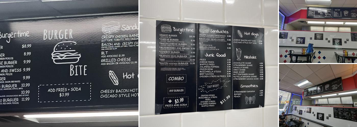 burger bite Menu