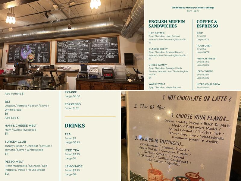 Walt Cafe Menu