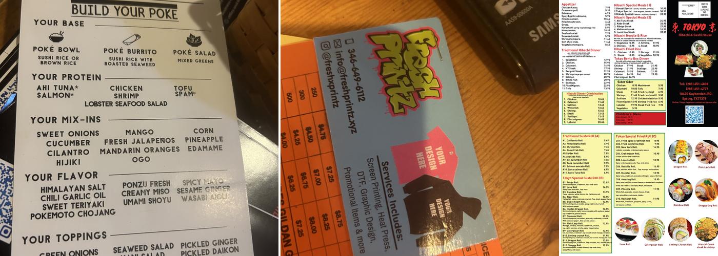 Tokyo Hibachi & Sushi House Menu