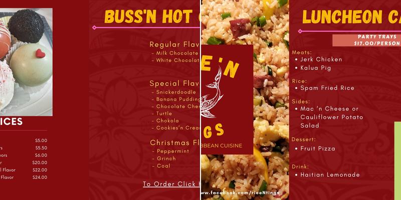 rice' n tings Menu