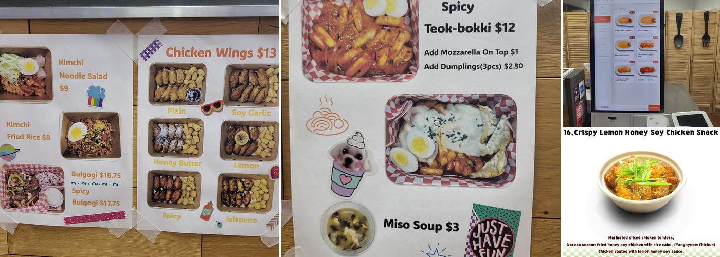 Honey Spicy - Korean Fusion Restaurant Menu