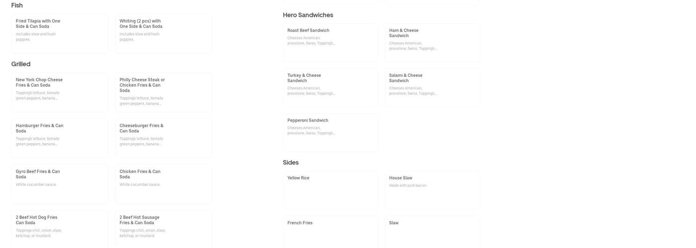 Bklyn's Bodega Menu