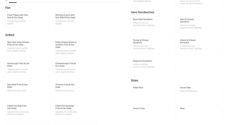 Bklyn's Bodega Menu