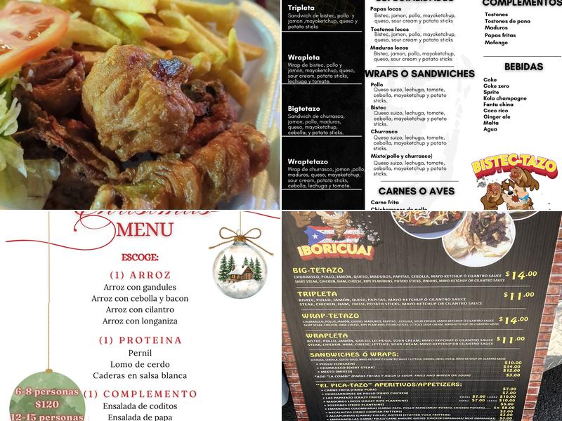 BistecTazo Boricua Menu