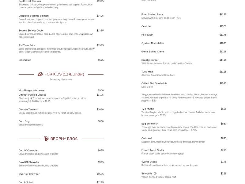 On The Alley (Ventura) Menu