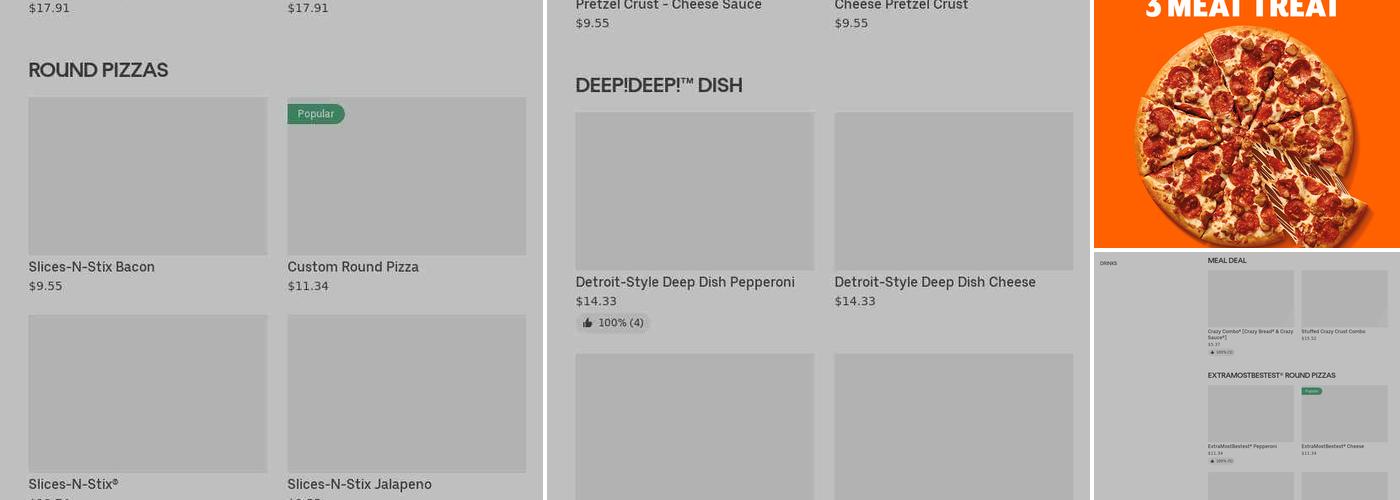 Little Caesars Pizza Menu